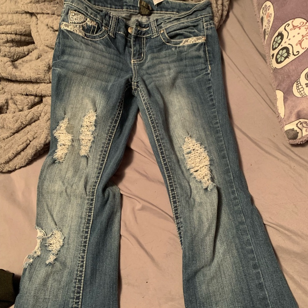 A pair of sound brand jeans